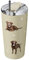 Chocolate Labrador SERENGETI 16 Oz. Stainless Steel, Vacuum Insulated Tumbler with Spill Proof Lid - 3D Print - Insulated Travel mug for Hot or Cold Drinks (Labrador Chocolate Tumbler)