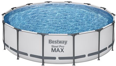 Bestway Ersatzpool ohne Zubehör Steel Pro MAX 427 x 107 cm, lichtgrau, rund, 5616D_21