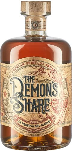 The Demon's Share Rum, 700ml, Note Vanigliate, Speziate e di Cuoio, Rum Scuro Artigianale di Panama, Invecchiato 6 Anni in Botti di ex Bourbon Americano, Idea Regalo, 40% Vol.