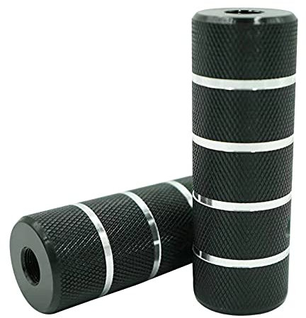 ZONSUSE Fahrradpegs, BMX Knöchel 14 mm, Fußstütze schwarz, BMX Zubehör, belastbar bis 100 kg