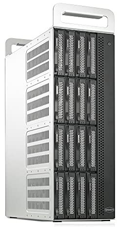 TERRAMASTER D16 Thunderbolt 3(D16-331) Most Compact Professional-Grade 16-Bay Tower Thunderbolt3 Hardware RAID Enclosure Support RAID 0/1/5/6/10/50 External Hard Drive RAID Storage (Diskless)