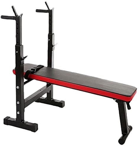 Squat rack Kniebeugenständer Haushaltshantelbank Bankdrücken Langhantelablage Faltbare Hantelbank Kniebeugenablage Freie Hantelablage Einfache Parallelstangenablage