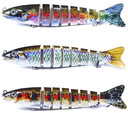 9Tong Meer Barsch Angel Köder Fisch Salzwasser Forelle Kunstköder Angeln Set Topwater Lockstoff Angelköder Lockmittel Meeresangeln Hecht Pike B2-12.7cm,18g