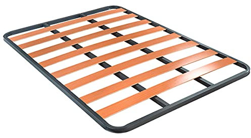 Duérmete Online - Sommier à Lattes Basic Structure 30 x 30 mm sans Pieds, stabilité et robustesse, Tube Acier 30 x 30 mm, Peinture époxy Gris, 150 x 190 cm