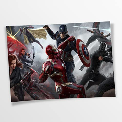 Artis Prints Poster (Baumwolle) The Avengers | Marvel - Film - Klein bis XXL, Wohnzimmer - Flur - Dekoration