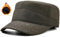 Herren Wasserdicht Winter Military Schildmütze: Cuba Army Basecap Haube, Warme Wintermütze Trappermütze, Baseball Army Cap Kappe, Männer Schildkappen Kopfbedeckung Hut, M L 58 59 60 cm oliv grün