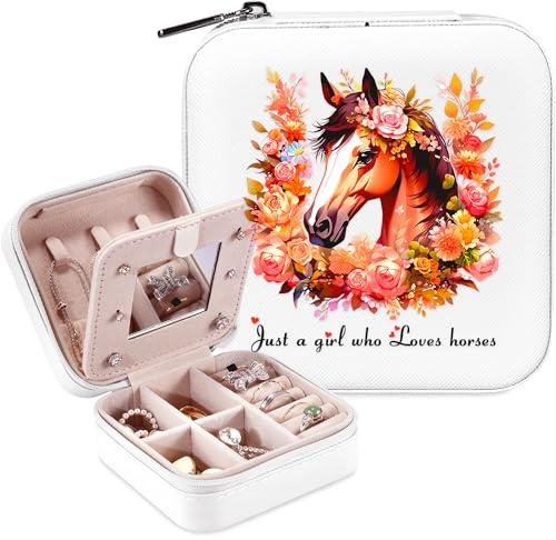 BJDAMAI Pferde-Geschenke für Mädchen und Frauen, Pferdeliebhaber, Schmuckkästchen für Mädchen, Teenager-Mädchen, Fjord-Pferd-Sachen, Geschenkidee, Western-Landhaus-Geschenke (Pferdegeschenk)