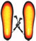 Heated Insoles, Electric Feet Warmers with 4 Heat Levels, Rechargeable Heating Shoes Insoles with APP Control, Cutable Outdoor Thermal Insoles for Women Men Winter Hiking Fishing Camping Skiing, L