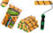 ToolSpace 10 x Rouleau de Peinture Lot - 15 cm Mini Rouleaux Polyacrylique - Manchon avec Poil Long - Patte Lapin avec Manche pour Peindre Rénovation Lasure Application - Intérieur Décoration Murale