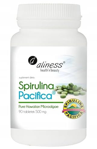 Aliness - Spirulina Hawaii-Pazifik - 3000mg pro Tagesportion - 500mg pro Kapsel - 90 Tabletten