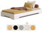 smartwood Kinderbett 90x200 Weiß - Bodenbett aus Kiefernholz mit FSC-Zertifikat - Montessori Bett mit gebogenem Lattenrost bis zu 230 kg für Jungen und Mädchen - Einfache Montage - TILA 7