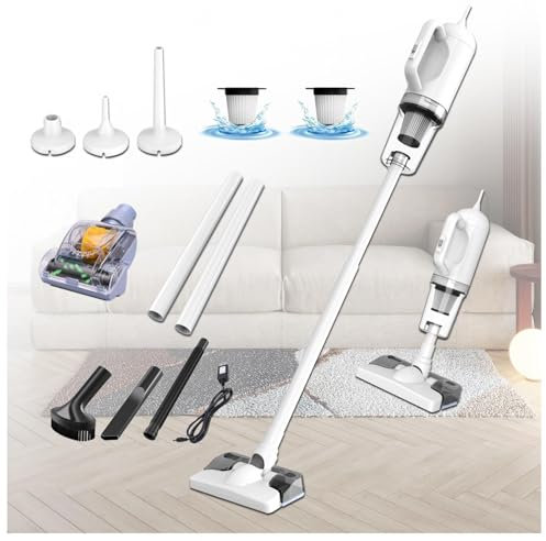 MeLtor Balai Vapeur sans Fil 5 en 1 Compact - Léger, 35Min Autonomie, Aspirateur Vapeur sans Fil pour Sol Dur Tapis Poils d'animaux Voiture