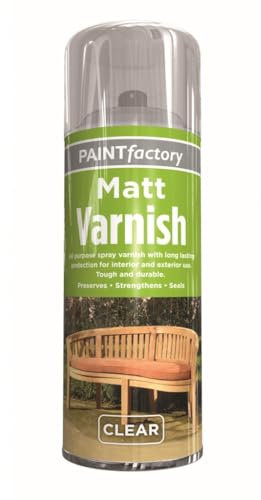 RAPIDE PF Matt Varnish Spray Clear 400ML – Tough & Durable Top Coat for Long-Lasting Protection – Interior & Exterior Use