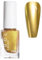 Gold Nail Polish, Metallic Shimmer Nail Varnish, Glitter Chrome Quick Dry long Lasting Breathable Autumn Nail Polish, Holographic Nail Glitter No Need LED/UV Lamp Christmas Nail Art Manicure for Women