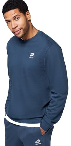 Lotto Sweatshirt Herren 3 Farben S-3XL I Baumwolle I ohne Kapuze | Herren Pullover mit kleinem Logo I Regular Fit I für Sport und Freizeit