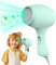 KUWUNG Secador de Viaje, Secador Pelo Pequeño 550W, Secador de Pelo para Niño, Silenciar Hair Dryer con 3 Temperaturas, Portátil Secador Pelo Viaje, Silencioso y Ligero Secador de Pelo