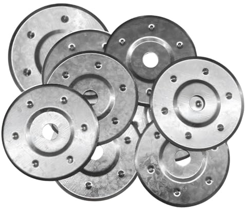 TERF® Lot de 50 disques de fixation d'isolation en métal de 85 mm pour fixations murales et plafonds