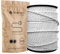 smartect Cable Textil Trenzado en Color Blanco, Cable Electrico 2 Hilos de 10 Metros (2 x 0,75 mm²) Cuerda para Lampara con Revestimiento Textil para su Proyecto DIY