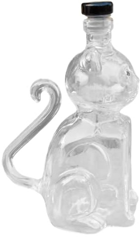 Luobannm Whiskey Cat Bottle Large Capacity Funny Whiskey Cat Bottle Whiskey Cat Bottle Home/Bar Decor Ornament for Gift