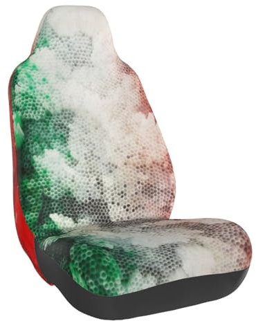 BYwenhopnbs Italien-Flagge, Autositzbezug, Rutschfester universeller Vordersitzschutz