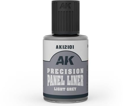 AK Weathering AK12101 Precision Panel Liner - Light Grey (30ml) (Old PANELINER AK12019)