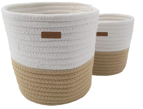 DOMIVA - Set of 2 Honey Moon Storage Baskets