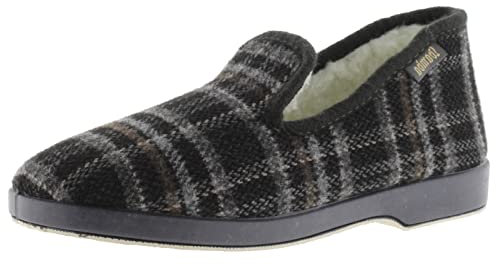 Victoria Confortable Cuadros H Torcido, Pantuflas Hombre, Gris, 40 EU
