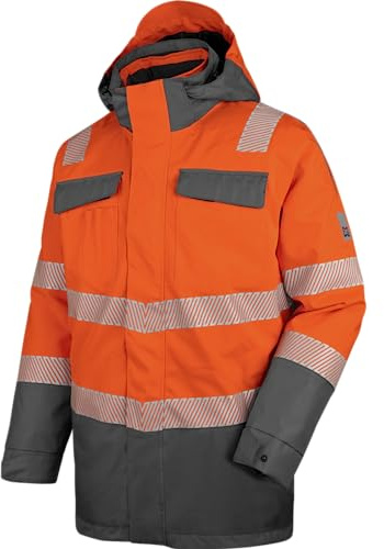 WÜRTH MODYF Warnschutz Winter Parka 3in1 Neon EN 20471 3 orange anthrazit - Größe M