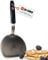 DI ORO® - Série Designer - Spatule de cuisine en silicone et acier inoxydable - Spatule large résistante à la chaleur à 315 °C - Meilleure spatule ajourée - Parfaite pour des oeufs et des crêpes