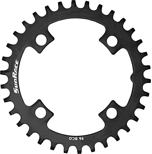 SunRace CRMS - Plato Unisex (36 Dientes), Color Negro