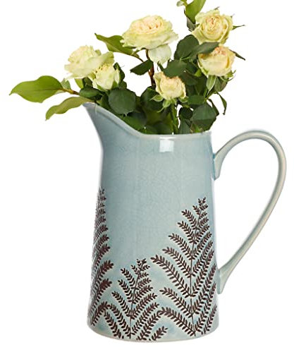 Ceramic Pitcher Jug Vase Dining Table Centrepiece Display Vase Spring Summer Wedding Anniversary Housewarming Decor Gift Idea (BR21)