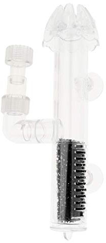 Tubayia Aquarium Surface Skimmer Transparent Surface Cleaner for Fish Tank