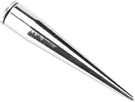 10 Stück 7mm Metall Spike Nieten, Cone Spikes Metallic Schraube zurück Studs Cool Nieten Punk für DIY Lederhandwerk(Silber)