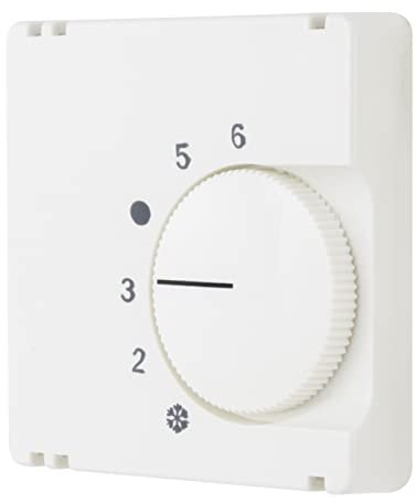 REV 0202880106 Radius, Abdeckung für Heizungsregler (Schliesser), Bedienfeld Thermostat Heizung, Weiss