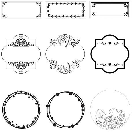 Trodat Vintage Etiketten zum kreativen Gestalten – 36 selbstklebende Etiketten, 9 Designs, sprachneutral, wasserfest, Etikettenbreite 5cm, Etikettenlänge 2-5cm, optimal für trodat vintage Stempel
