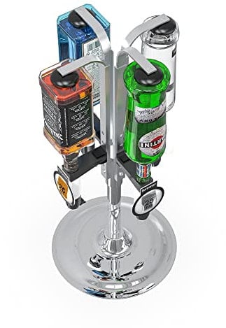 Barbarian - 4/6 bouteilles optiques rotatives pour bar à la maison - Support pour bouteille d'alcool, de vin, distributeur de boissons à l'envers