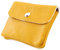 modamoda de P09 Damen Münzgeldbörse Geldbörse Portemonnaie Klein Leder Made in Italy P09, Farbe:Sonnengelb