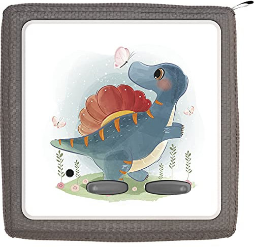Coverlounge Folie passend für die Toniebox Schutzfolie Sticker Dino mit Schmetterlingen C-Tonie-0102-ven-de