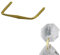 Christoph Palme 100x Kristall Verbinder 14x11mm Gold Extra breit Prismen Clips Klammer Stecker Ketteln Bastelbedarf
