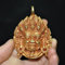 WANGZISHUO Tibetische Bronze-Mahakala-Statue, zornige Gottheit, Buddha-Statue, Amulett