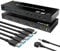 KVM HDMI Umschalter, KCEVE 4 Computer USB 3.0 KVM Switch unterstützt 4K @ 60Hz Auflösung für 4 PC Share Maus, Tastatur und Monitor