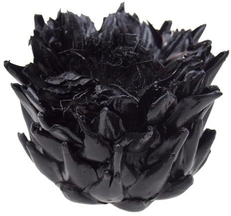 ZauberDeko Getrocknete Artischocken Kopf Schwarz Natur Deko Herbst Weihnachten 8cm