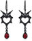 Goth Ohrringe Sterling Silber schwarz Fledermaus Flügel Vampir Ohrringe für Mädchen Fledermausschmuck für Frauen baumeln