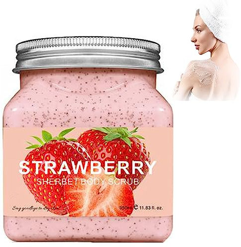 BIUBIULOVE Aloe-Vera-Körperpeeling, Peeling Für Schwarze Achselhöhlen, Peeling-Gel Zur Entfernung Abgestorbener Haut (Erdbeere)