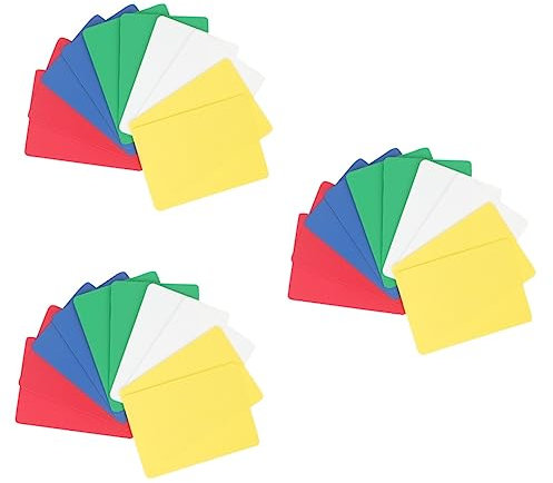 Toyvian 3 Sätze Universal Poker Cut Cards Poker Set Dealing Tool Cards Slices Für Die Familie 10 Stück * 3