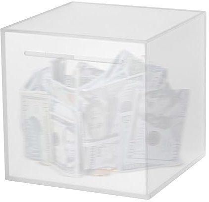 Acrylic Piggy Bank | Paint Your Own Money Box for Cash - Unopenable Savings Jar Cash and , Paint Your Acrylic Savings Box, Unopenable Frosted Savings Box for Home Decor Novent