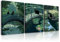 Piy Painting Schwarze Katze Kunstdrücke auf Leinwand Bilder 3er Set Katze bedeutet Glück Leinwandbilder Moderne Gemälde Wanddekoration Mit Rahmen für Schlafzimmer Wohnzimmer Büro 30x40 cm