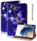 TUOLISG Hülle für Samsung Galaxy Tab A8 2022/2021 Folio Flip PU Leder Schutzhülle Galaxy Tab A8 10.5 Stifthalter Stand Wallet Cover Case Tablet Hülle SM-X200/ X205/ X207 -Schmetterling