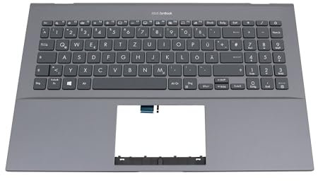 ASUS 90NB0RX2-R31GE0 Original Tastatur inkl. Topcase DE (deutsch) grau/grau mit Backlight für ZenBook Pro 15 UX535LI, UX535LH