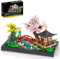 Architectural Building Set, 2280Pcs Japanese Zen Gardens and Meditation Cherry Blossom Garden Pavilion Bridge Mini Building Set, Botanical Sakura Collection Building Set for Adults and Children